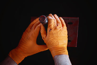 AlphaWorx 8 Mil Orange General Purpose Gloves