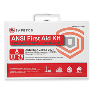 25 Person Metal ANSI/OSHA Approved First Aid Kit