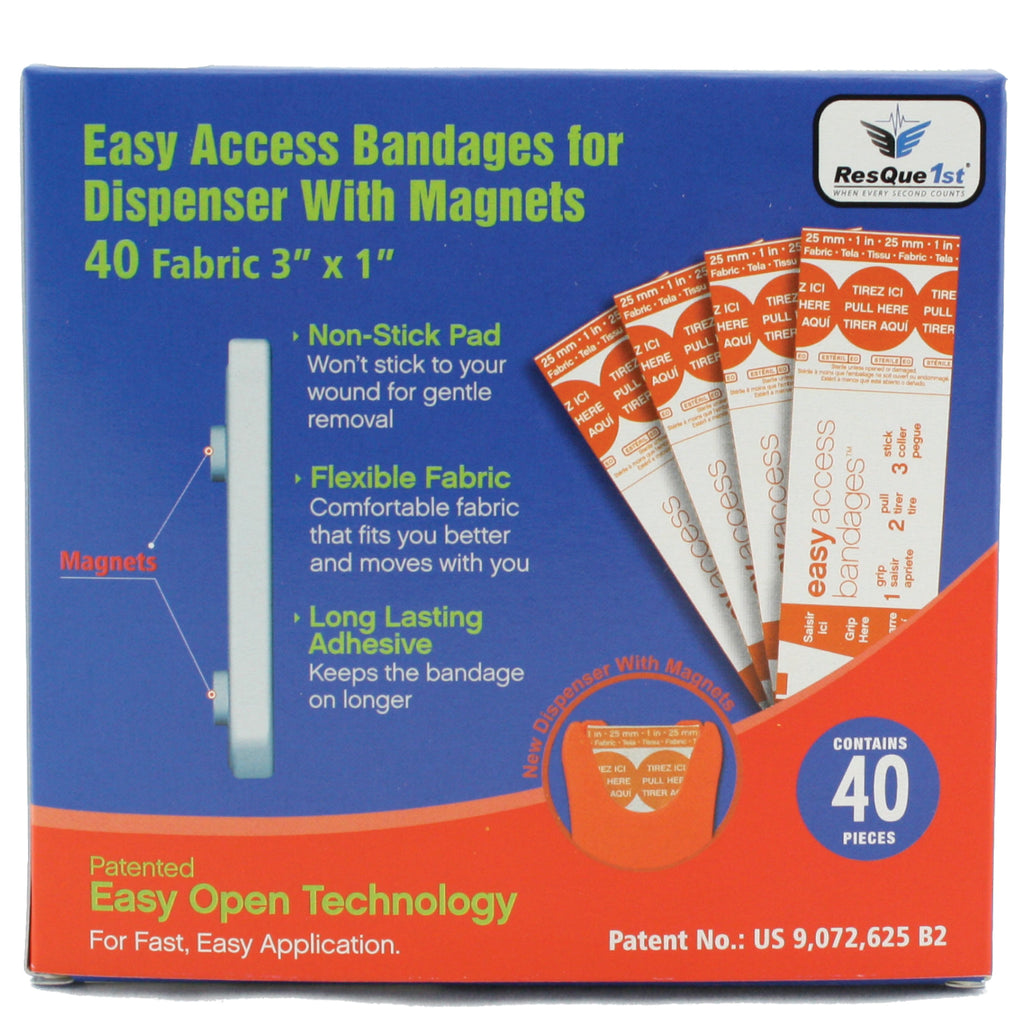 Magnetic "Quick Aid" Bandage Dispenser + Refill