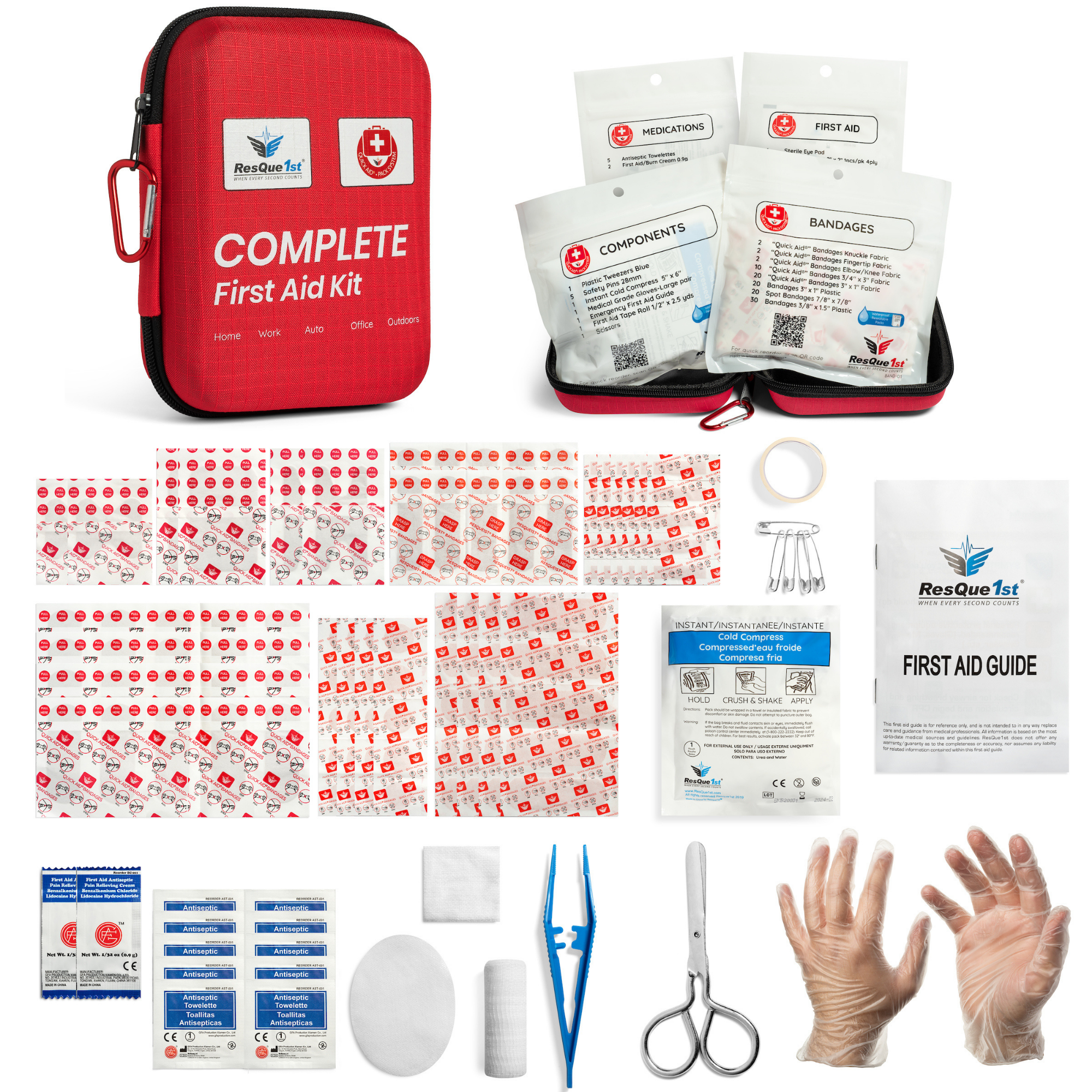 Hard Shell First Aid Kit 125 pcs – SAFETON